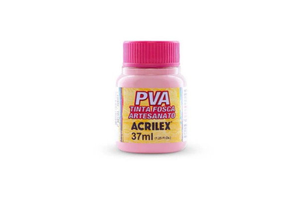 TINTA PVA FOSCA 37ML ACRILEX ROSA  